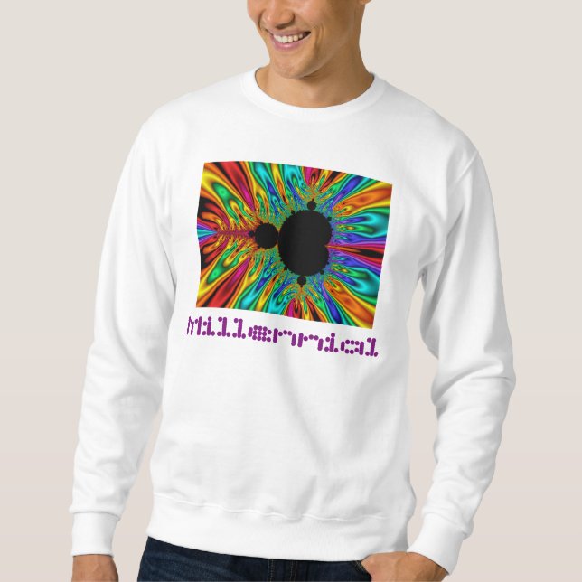 Mandelbrot Set-Grafik Sweatshirt (Vorderseite)