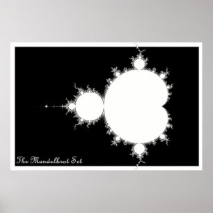 Mandelbrot Set (Negative) Poster