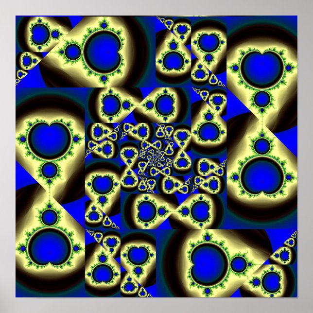 Mandelbrot Set Pattern Poster (Vorne)