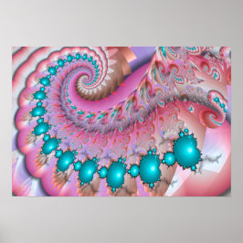 Mandelbrot Spiral Poster
