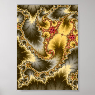 Mandelbrot Spiral Poster