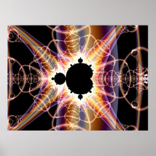 Mandelbrot : translucent poster