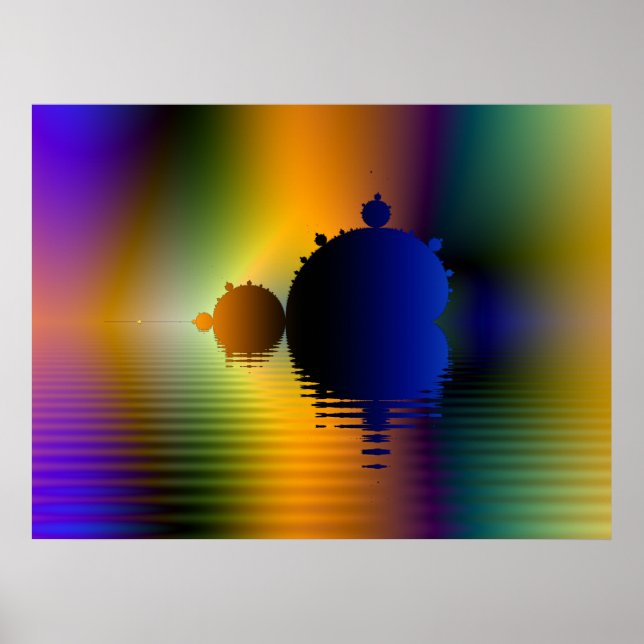 Mandelbrot Voyage Fraktal Poster (Vorne)