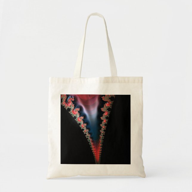Mandelbrot Zip Budget Tote Bag Tragetasche (Vorne)