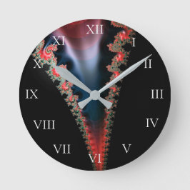Mandelbrot Zip Clock Runde Wanduhr