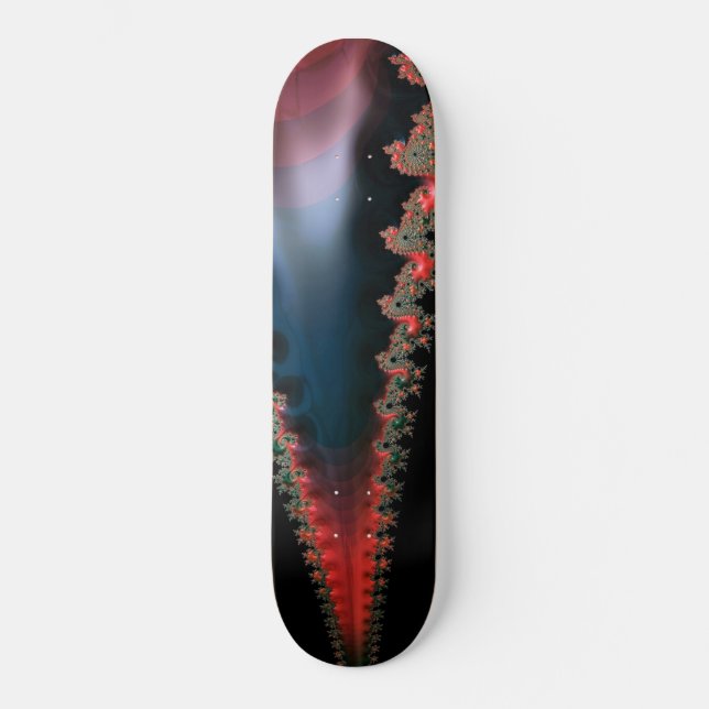 Mandelbrot Zip Skateboard (Vorderseite)
