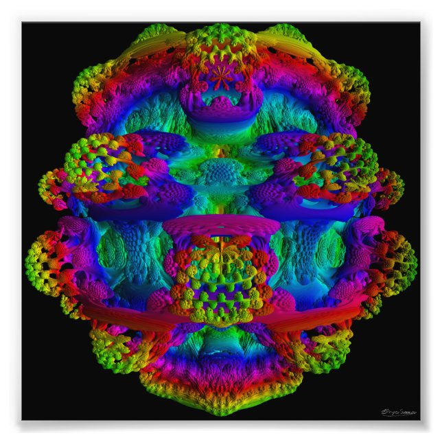 Mandelbulb-2-Druck Fotodruck (Vorne)
