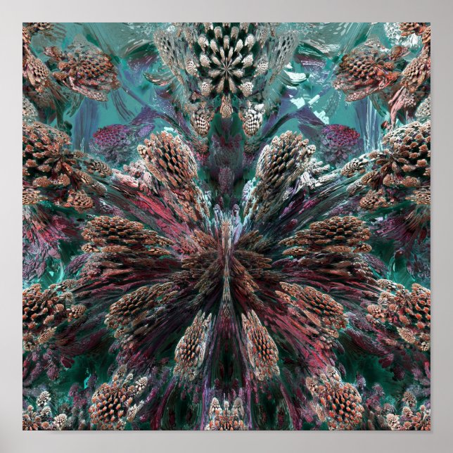 Mandelbulb Fractel Poster (Vorne)