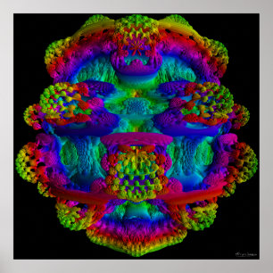 Mandelbulb mit normaler Färbung Poster