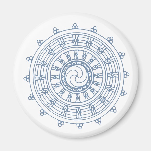 Mandella blau magnet (Vorne)