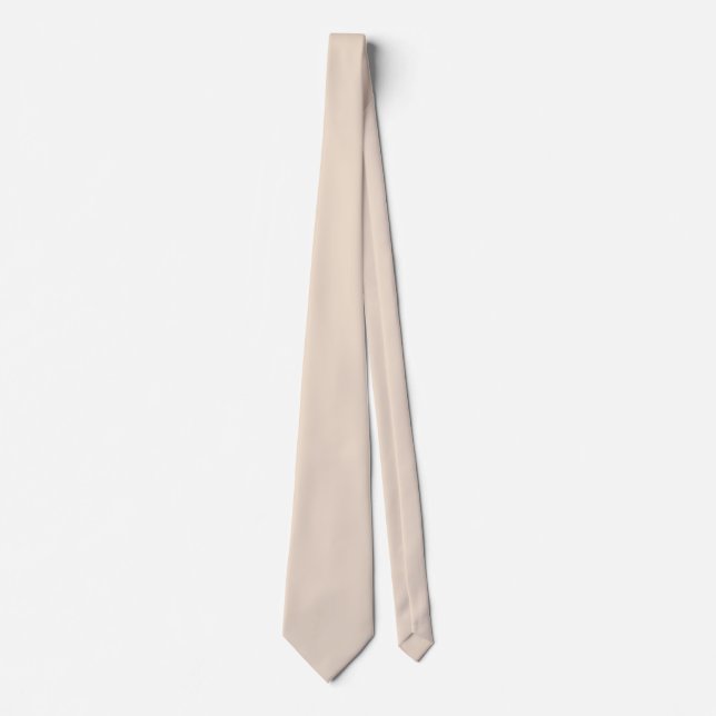 Mandeln (feste Farbe) Krawatte (Vorderseite)