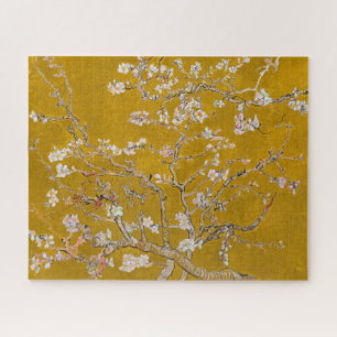 Mandelzweige in Blüte (Gold) Van Gogh Puzzle