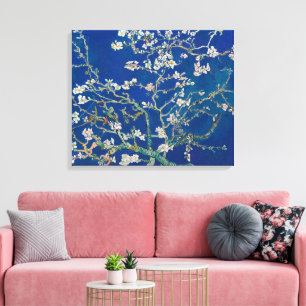 Mandelzweige in Blüte (Indigo)   Van Gogh   Leinwanddruck