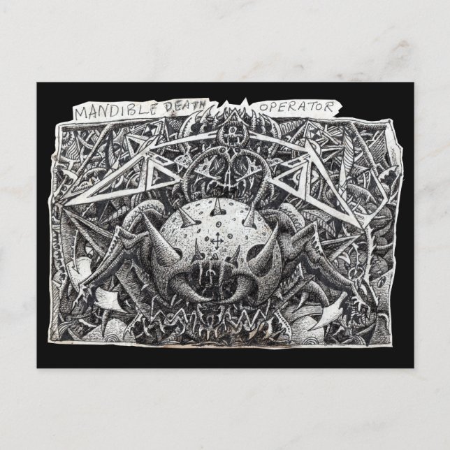 Mandible Death Operator von Brian Benson Postcard Postkarte (Vorderseite)