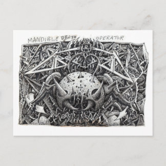 Mandible Death Operator von Brian Benson Postkarte