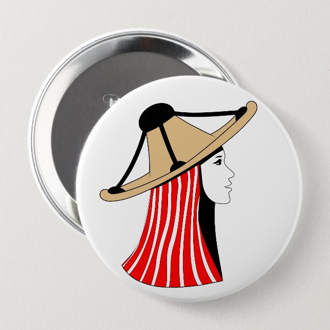 Mandil w Chachiya: Symbole der Jebala-Identität Button (Vorne & Hinten)