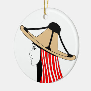 Mandil w Chachiya: Symbole der Jebala-Identität Keramik Ornament