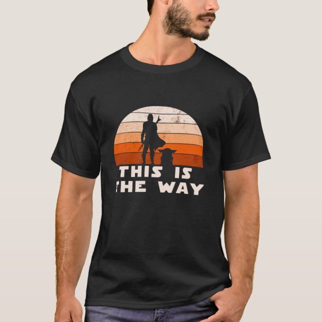 Mando Retro Dies ist The Way and the Ba T-Shirt (Vorderseite)