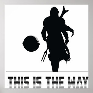 Mando Silhouette so Poster