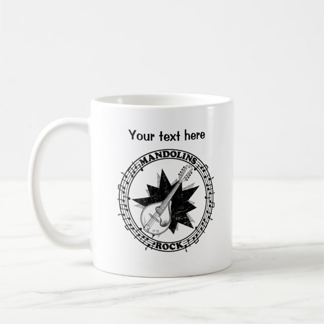 Mandolin Bluegrass Country music Kaffeetasse (Links)