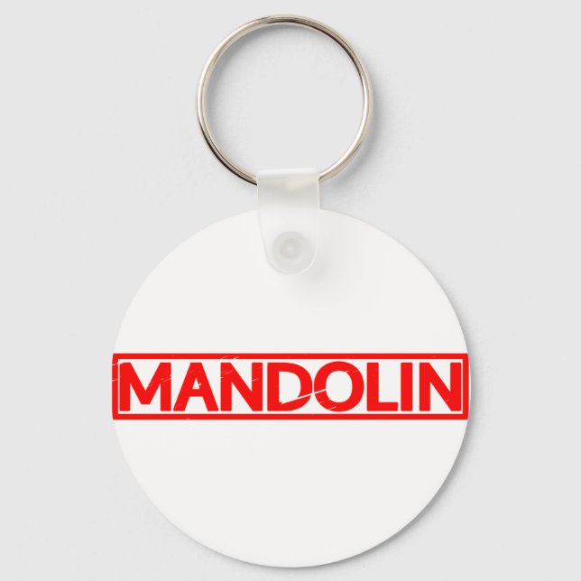 Mandolin-Briefmarke Schlüsselanhänger (Vorderseite)