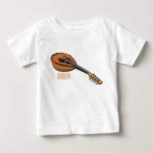Mandolin-Cartoon-Abbildung Baby T-shirt