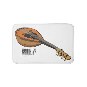 Mandolin-Cartoon-Abbildung Badematte