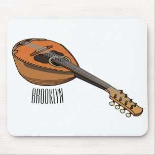 Mandolin-Cartoon-Abbildung Mousepad