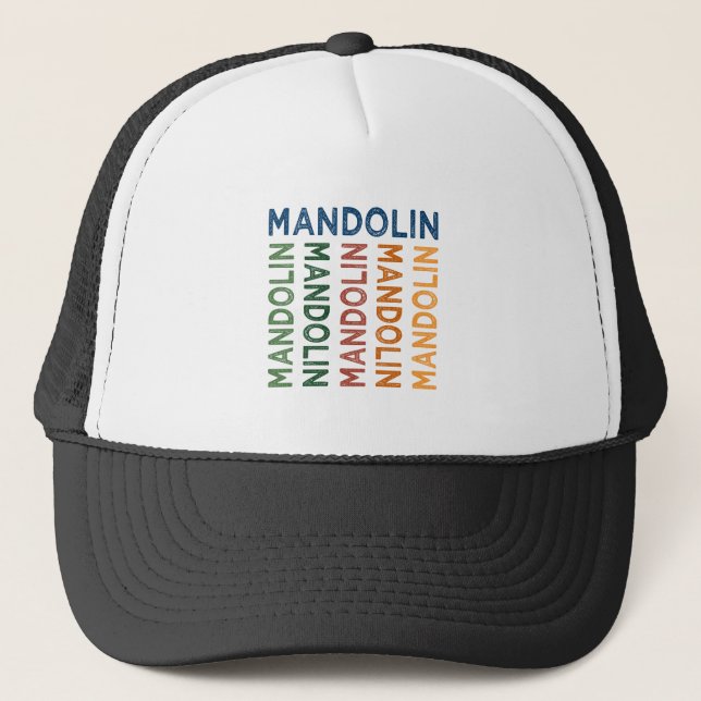 Mandolin Colorful Truckerkappe (Vorderseite)