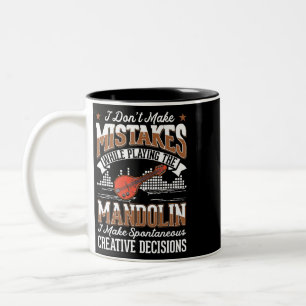 Mandolin Creative Decision Mandolinist 4 Zweifarbige Tasse