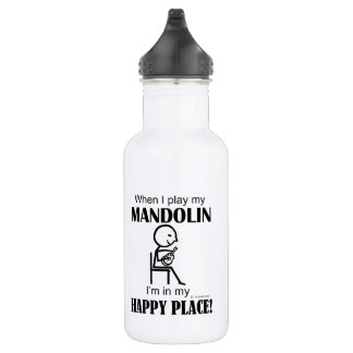 Mandolin Happy Place Edelstahlflasche