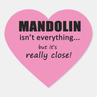 Mandolin ist nicht alles Herz Sticker