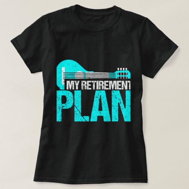 Mandolin Lover My Pensionsplan Mandolin Musicia T-Shirt (Design vorne)