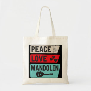 Mandolin Lover Peace Liebe Mandolin Bluegrass Musi Tragetasche