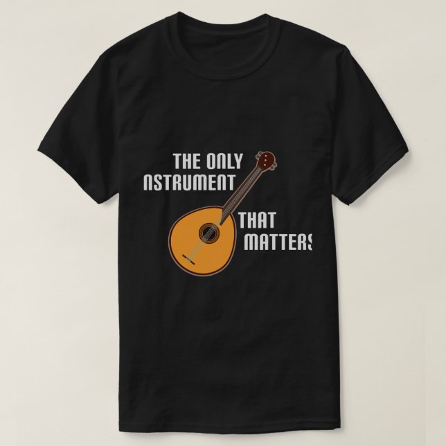Mandolin Lover Player Music Instrument Gift T-Shirt (Design vorne)