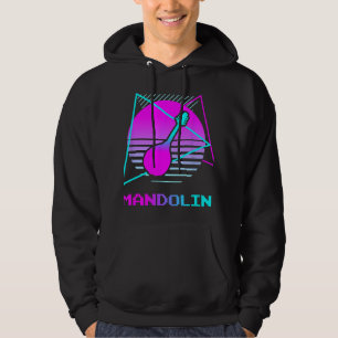 Mandolin Lover Retro Vintag Classic Mandolin Play Hoodie