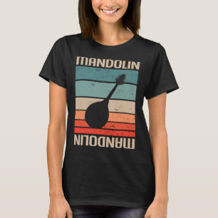 Mandolin Lover Retro Vintag Classic Mandolin Play T-Shirt