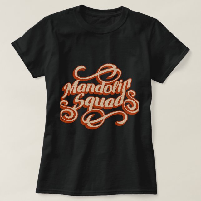 Mandolin Lover Squad Funny Musician Musiknotens T-Shirt (Design vorne)