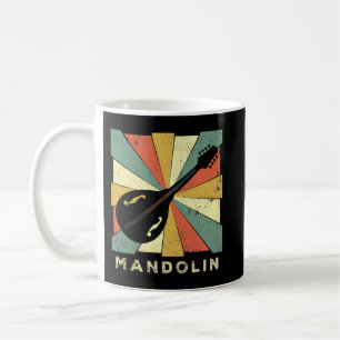 Mandolin Lover Vintag Mandolin Player Music Retro Kaffeetasse
