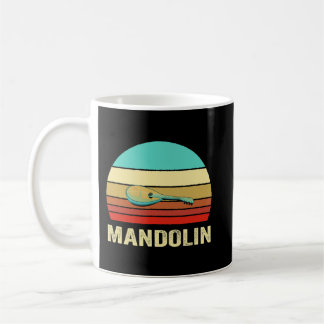 Mandolin Lover Vintag Retro Style Sunset Mandolin Kaffeetasse