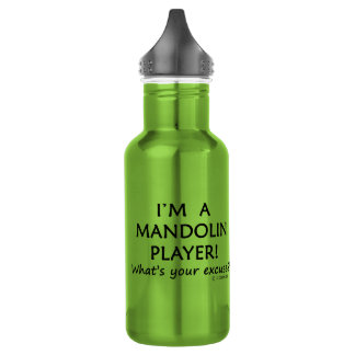 Mandolin Player Entschuldigung Edelstahlflasche