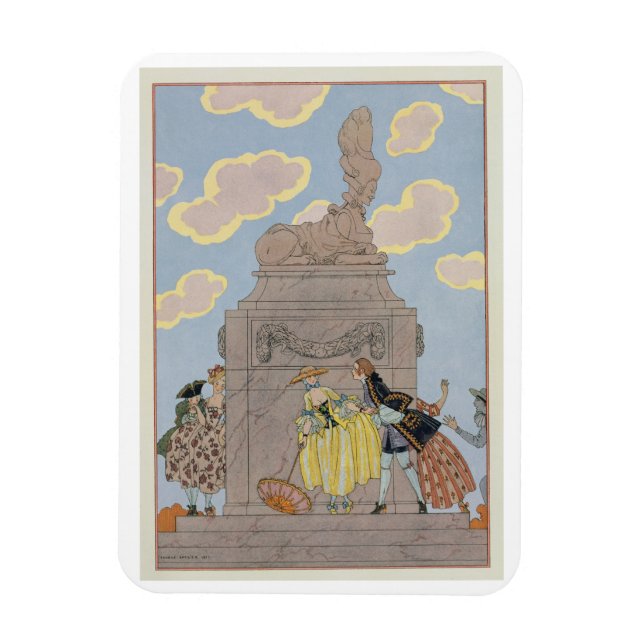 Mandoline, Abbildung für "Fetes Galantes" durch Pa Magnet (Vertikal)