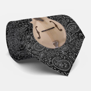 MANDOLINE AUF SCHWARZEM GRAVIEREN KRAWATTE