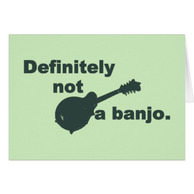 Mandoline -- Bestimmt nicht ein Banjo (Vorderseite (Horizontal))