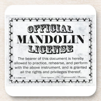 Mandoline Getränkeuntersetzer