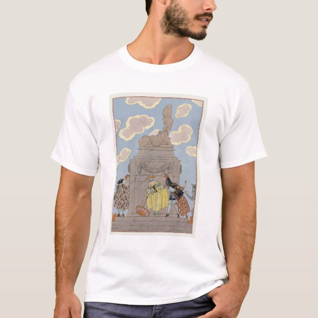 Mandoline, Illustration für "Partys Galantes" T-Shirt (Vorderseite)