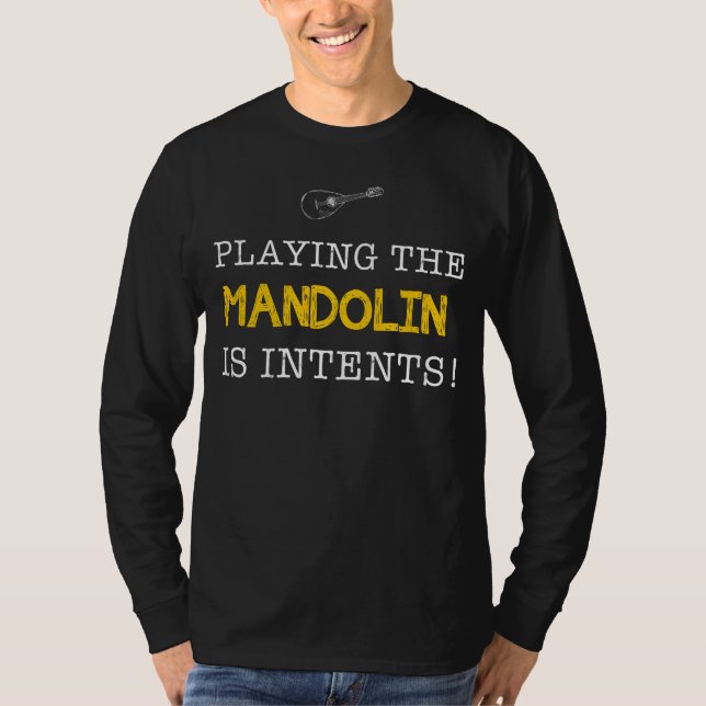 Mandoline ist Inzelte - Pflücke, Chuckle, T-Shirt (Vorderseite)
