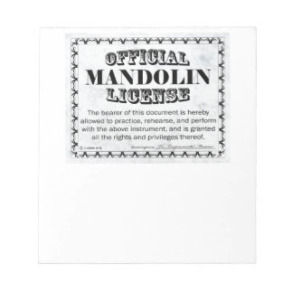 Mandoline Notizblock