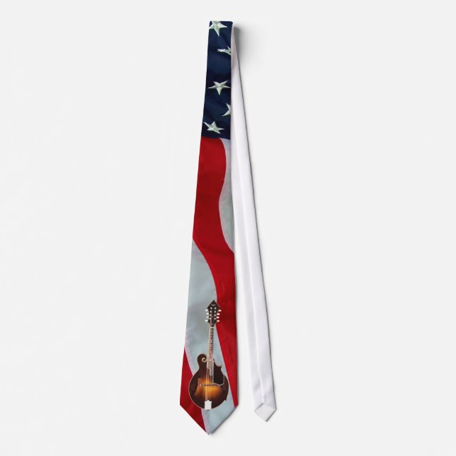 Mandoline - TIE-AMERICAN FLAGGE Krawatte (Vorderseite)