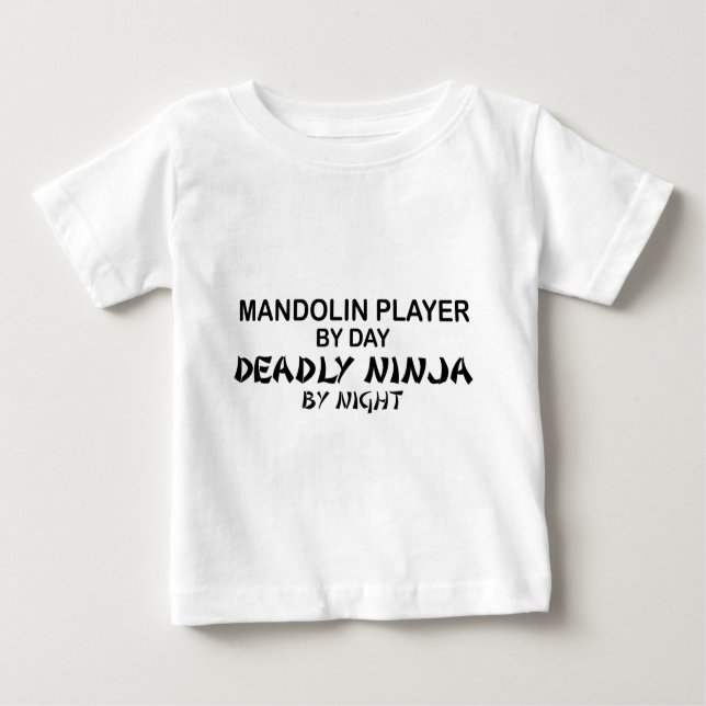 Mandoline tödliches Ninja bis zum Nacht Baby T-shirt (Vorderseite)